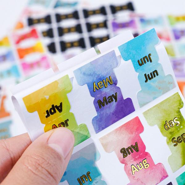 Month Index Sticker