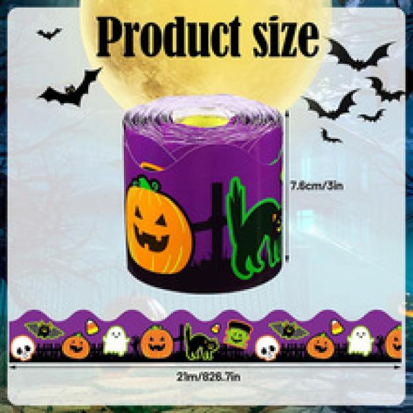 Halloween Laser Edge Decoration Paper
